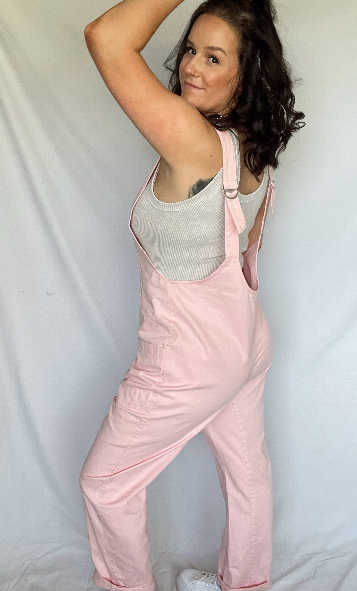 Flower Shops Jumpsuit-Rose