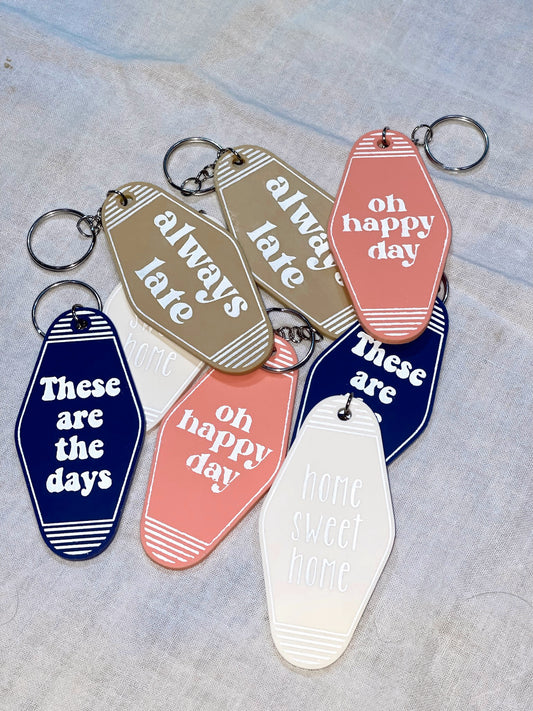 Acrylic Motel Key Tag