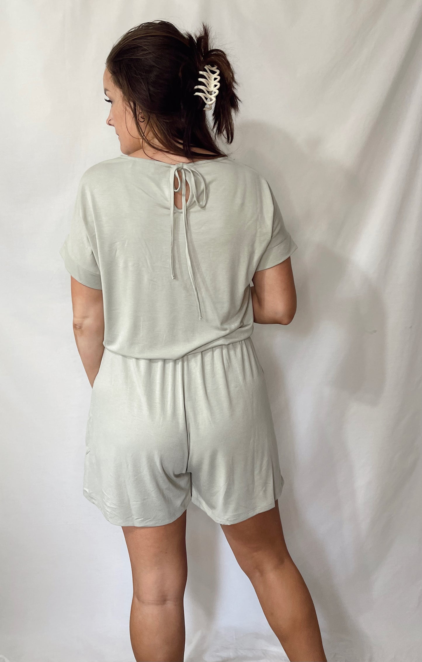 Weekday Errands Romper-Sage