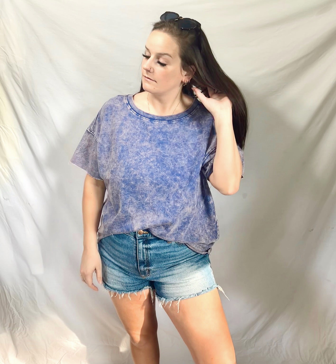 Acid wash Boyfriend Tee