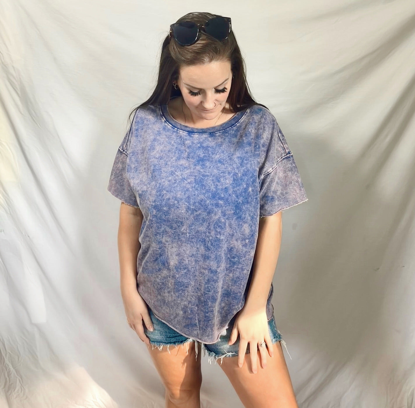 Acid wash Boyfriend Tee